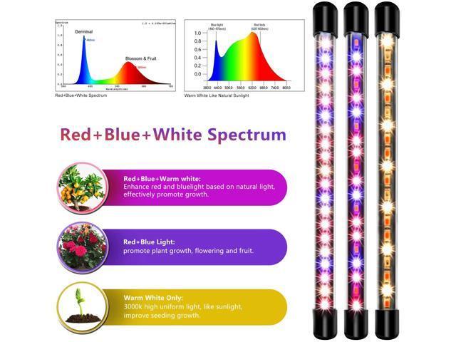 LED Grow Lights for Indoor Plants/Seed Starting, Full Spectrum Plant Light  with Stand (Adjustable Tripod 15-60inch for Floor Plants, Red White Grow