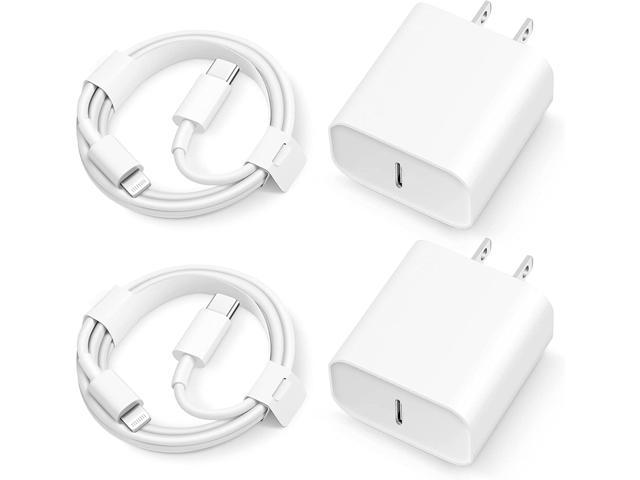 iPhone Charger Coreykin 2Pack USB Rapid Wall Charger Travel Plug & 2Pack Lightning to USB Fast Charging Data Sync Transfer Cord Compatible with iPhone 13/12/11/XS/XR/X 8 7/iPad