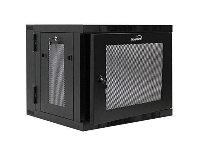 NavePoint 9U Server Cabinet with Hinged Back - 17.7 Deep, 9U Server ...