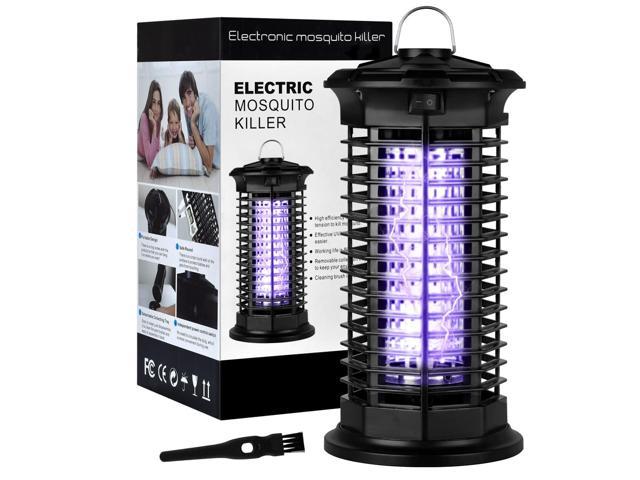 Electric Mosquito Killer Lamp for Home Garden Backyard Electric Mosquito Zapper Camping Waterproof Insect Fly Zapper Mosquito Trap Outdoor Bug Zapper 