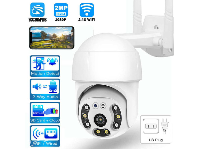 1080P HD WIFI Camera Wireless Outdoor CCTV IP PTZ Smart Home Security ...