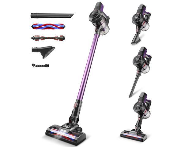 INSE Cordless Bagless Stick Vacuum, 6 in 1 Powerful Stick Vacuum with 20kPa 160W Motor for Hard Floor Carpet Pet Hair - N600