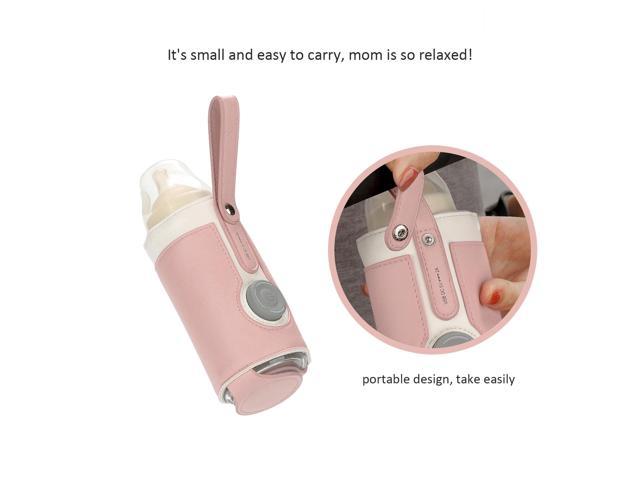 Portable Bottle Warmer - USB Car Travel Bottle Warmer, Three-gear Thermostat  Milk Heat Keeper, Baby Bottle Warmer, Infant Feeding Bottle Heater for  Indoor, Outdoor, Traveling, Driving,Pink 