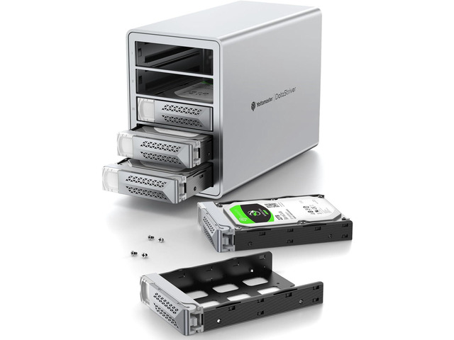 Yottamaster VN500RU3 5 Bay RAID Hard Drive Enclosure, Aluminum USB3.0 5 ...