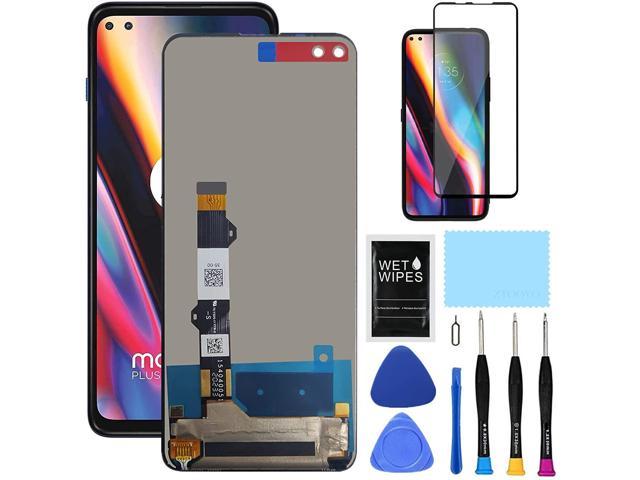 For Motorola ONE 5G Screen Replacement Kit for Moto ONE 5G UW up Replacement Screen G 5G plus Edge S XT2075 XT2075-3 XT2075-2 XT2075-1 LCD Touch Display Digitizer Assembly Black 6.7 Inch