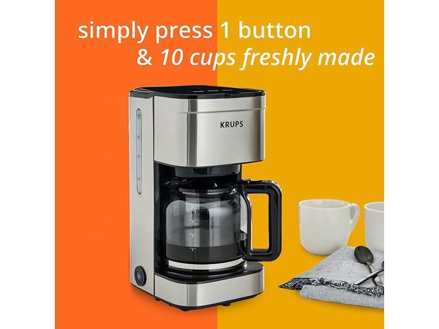 Single Serve Coffee Maker 2 in 1 for K Cup Pod & Ground Coffee, Mini K Cup  Coffee Machine 14 Oz, One Cup Coffee Brewer with One-Bouton Fast Brewing