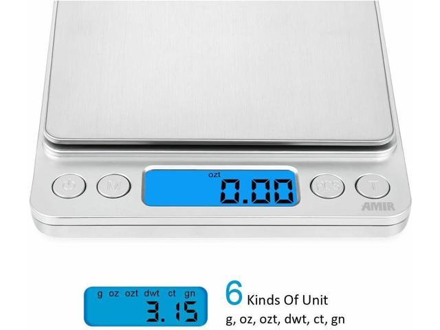 Digital Scale 2000g 0.1g Jewelry Gold Silver Coin Food Gram Pocket Herb  Precise