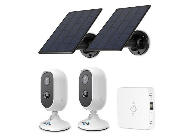 Hiseeu 2K 3MP Wireless Battery Powered Security Camera Outdoor,Wireless Home Security System with 365-Day Battery Life,2 Way Audio,Waterproof,Night vision,32GB Preinstall