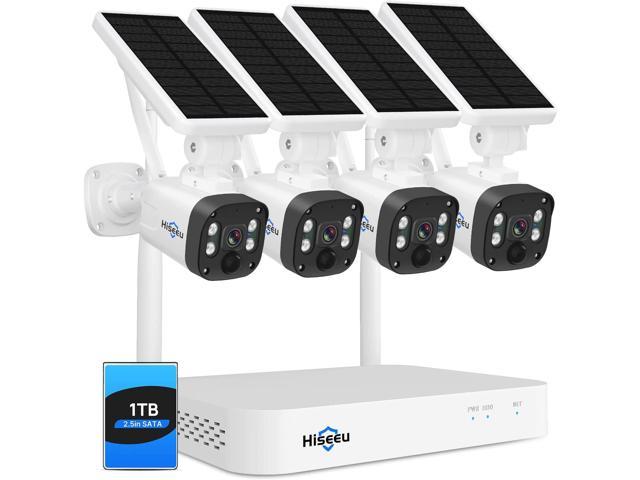 hiseeu solar powered wireless security camera