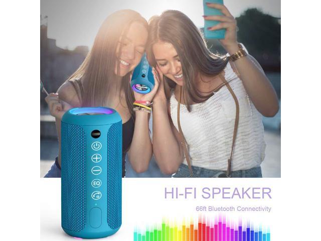 Outdoor Speakers with Bluetooth 5.0 IPX7 Waterproof Wireless Speaker with 24W Loud Stereo Sound 30H Playtime,66ft Bluetooth Range,TWS Pairing for Home Ortizan Portable Bluetooth Speaker 