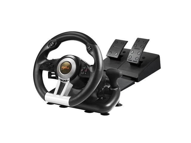 analoog Afm As Racing Wheel, PXN V3II 180 Degree Car Race Driving Simulator Game Steering  Wheel with Pedals for PC, PS4 ,PS3 , Nintendo Switch, Xbox One, Xbox Series  X|S (Black) - Newegg.com