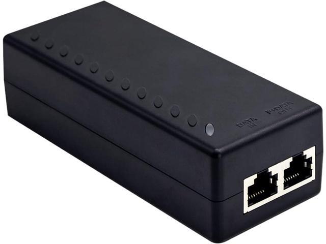 30W Gigabit PoE+ Injector – Single Port, IEEE 802.3at/af, Powers IP Cameras, APs Up To 328 Ft