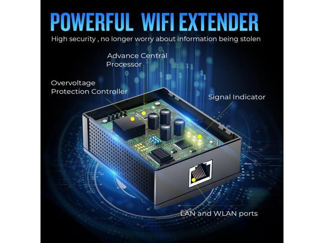 WiFi Extender Signal Booster for Home, WiFi Range Extender,Repeater with  Ethernet Port, Coverage Up to 9998 Square Feet, 1-Tap Setup, Wireless