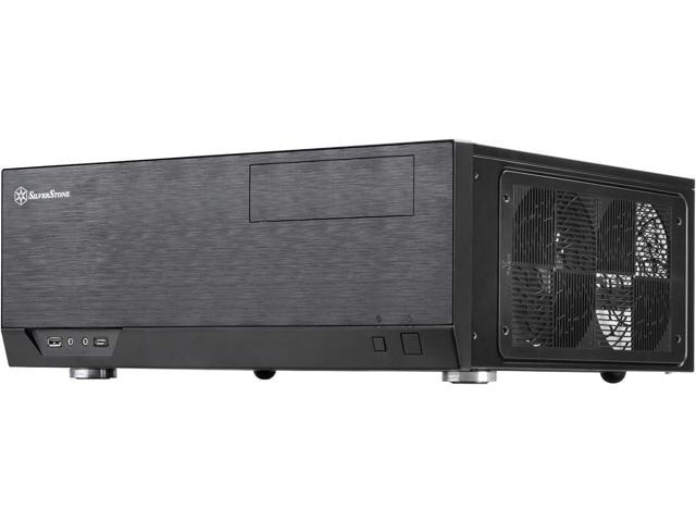 SilverStone Technology Home Theater Computer Case (HTPC) with Faux Aluminum  Design for ATX/Micro-ATX Motherboards and New USB Type C Front Port (GD09B-C)  - Newegg.com