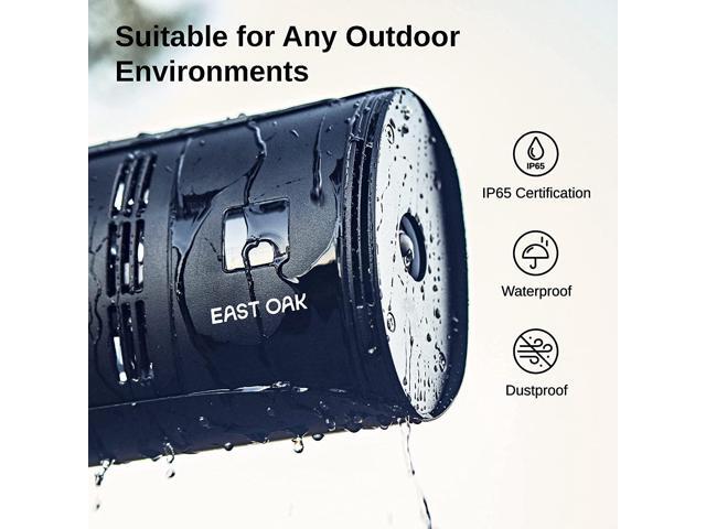 EAST OAK Patio Heater, Wall Mounted & Standing 1500W Outdoor Indoor Infrared Electric Heater with IP65 Waterproof & Dustproof, Tip-over & Overheating ...