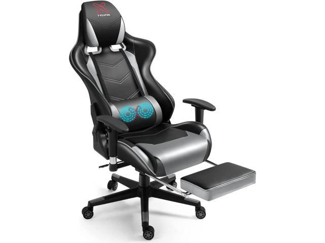 onbekend Schilderen Martin Luther King Junior X-VOLSPORT Massage Gaming Chair with Footrest Reclining High Back Computer  Game Chair with Lumbar Support and Headrest, Racing Style Video Gamer Chair  Grey - Newegg.com