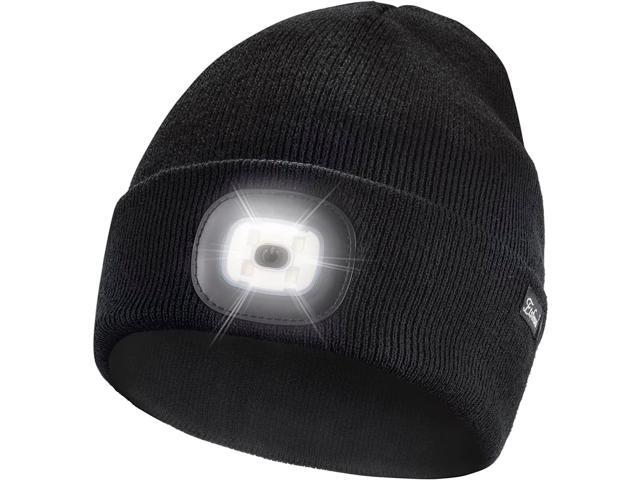 beanie hat with headlamp