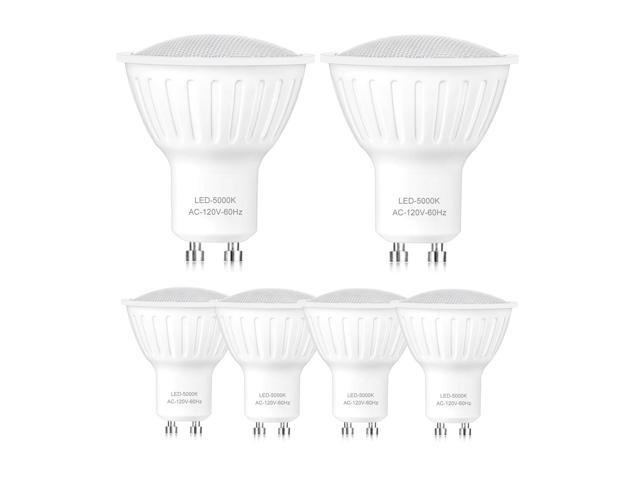 WELLHOME 6PCS LED Light Bulbs Dimmable - 50W Halogen Replace, 5W LED Spotlight MR16 Shape 3000K Warm White 120V 500 Lumens - Newegg.com