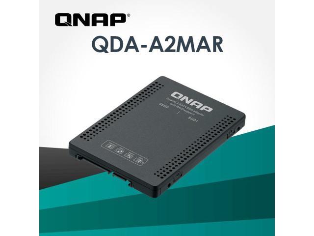 QNAP QDA A2MAR Dual M 2 SATA SSD To Single 2 5 SATA Hard Drive Adapter