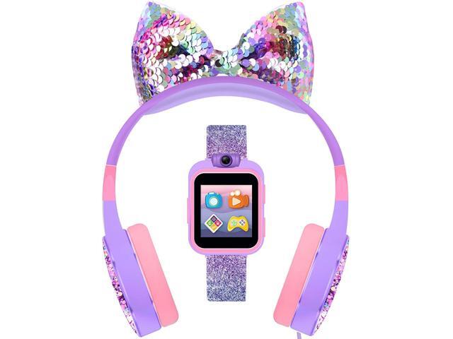 PlayZoom 2 Kids Smartwatch & Headphones - Video Camera Selfies STEM Learning Educational Fun Games, MP3 Music Player Audio Books Touch Screen Sports Digital Watch Gift for Kids Toddlers Boys Girls