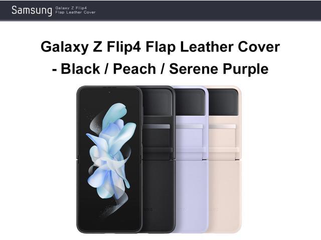 Samsung Galaxy Z Flip4 Flap Leather Cover Case Peach