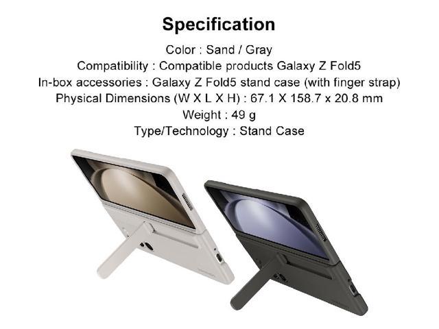 Samsung - Galaxy Z Fold5 Standing Case with Strap - Graphite