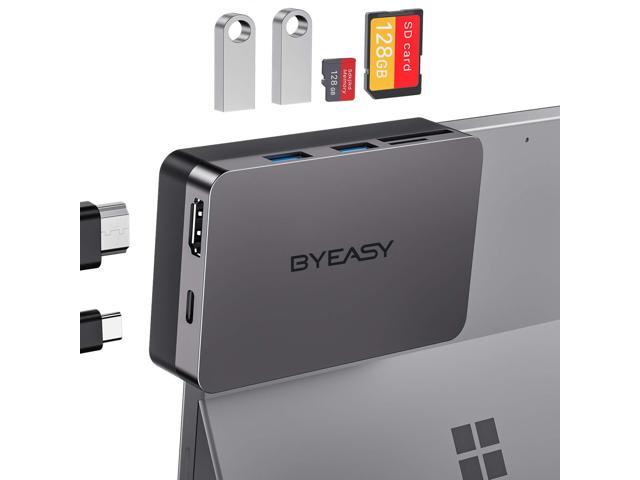 værktøj Pind foder BYEASY Docking Station for Surface Pro, 6-in-1 Microsoft Surface Pro 7 USBC  Hub with