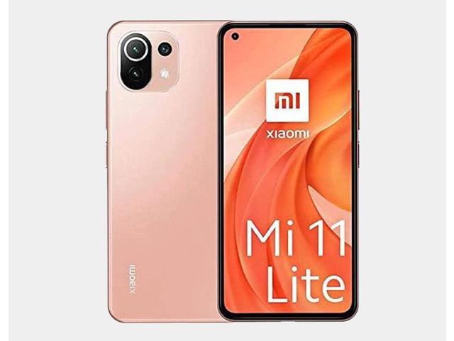 Xiaomi Mi 11 Lite 4G 128gb, 8GB Ram, Dual Sim LTE GSM Unlocked - Peach Pink