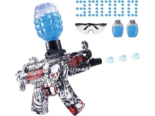 Senlly Gel Ball Blaster, Electric Splatter Ball Blaster Automatic with 30000 Water Beads, MP-5 Splat Ball Blaster Toys for Outdoor Activities Shooting Game Gifts for Boys and Girls Ages 12+ (Red)