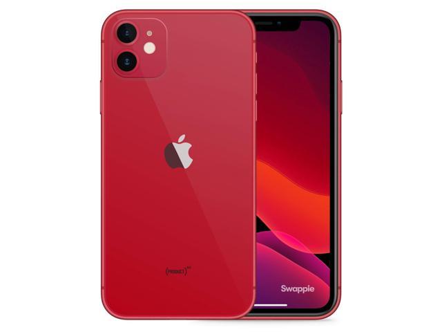 Refurbished: Apple iPhone 11 128GB Fully Unlocked Red Very Good