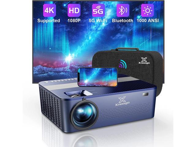 HD 1080P Projector 4k with WiFi and Bluetooth,XNoogo 1000 ANSI