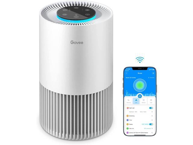 Govee Air Purifiers for Bedroom, HEPA Small Filter Air Purifier with Smart  WiFi Alexa Control for