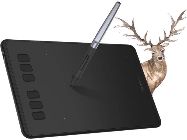 XENCELABS, Drawing Tablet, Wireless Graphic Tablet with Shortcut Keys  Remote, Ultrathin Pen Tablet with 2 Battery-Free Stylus, 8192 Levels  Pressure, 12 Digital Art Pad for Win/ Mac/ Linux, Black 