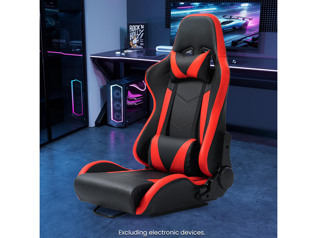 Minneer Ergonomic Racing Seat with Adjustable Double Slides Fit Racing ...