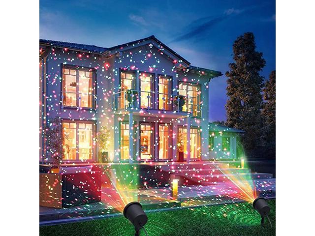 Wsirak Waterproof Christmas Laser Light Projector RGB Full Color