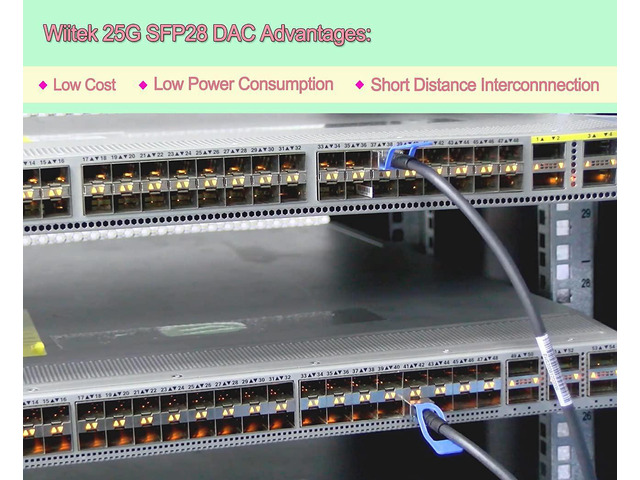 Câble DAC SFP28 25G, 3 Mètres – 25GBASE-CR, Cuivre Passif – Compatible Cisco, Ubiquiti, Netgear… - 6