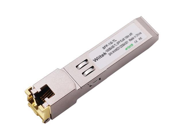 1.25G SFP-T, 10/100/1000BASE-T Gigabit Copper SFP, Wiitek SFP To RJ45 ...