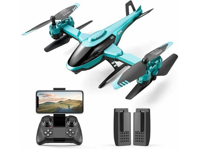 4DRC V10 Remote Control Helicopter with 1080P HD Camera, 2.4G WiFi FPV Transmission Live Video Drone, RC Airplane with 2 Batteries