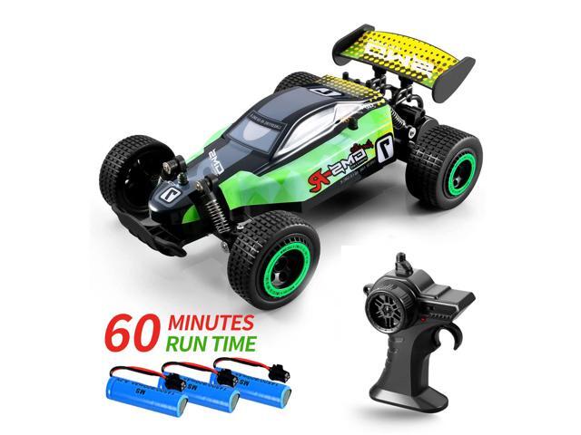 4DRC C8 RC Car, 1:18 Off-Road Hobby 2.4G RC Toy Car with 3 Rechargeable Batteries, Children's Toy Off-Road Electric Vehicle, Christmas Gift, Green