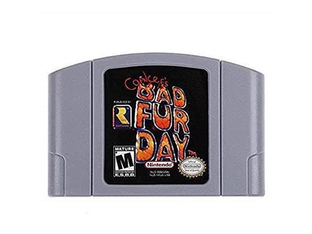 Bad Fur Day Games Cartridge Card for N 64 Us Version
