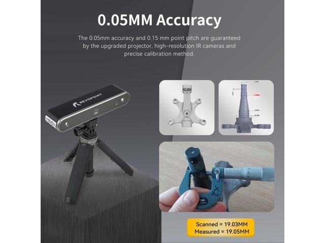 Revopoint POP 2 Handheld 3D Scanner 0.05 Mm Precision Full Color ...