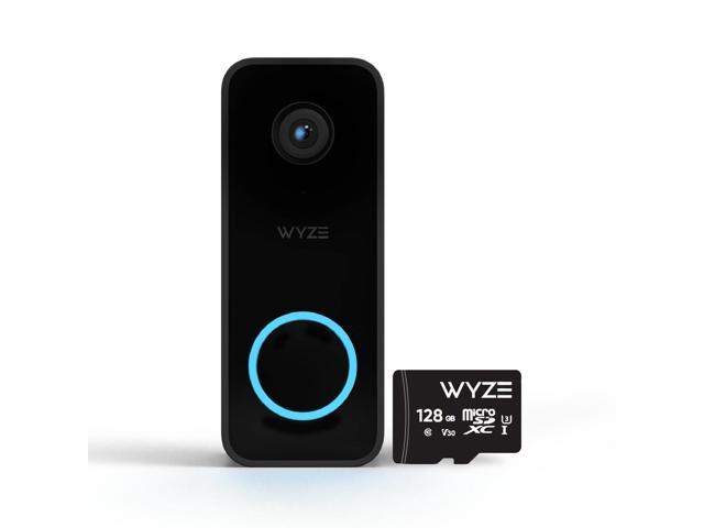 Wyze Video Doorbell V2 Doorbell + Chime Controller + 128GB MicroSD Card ...