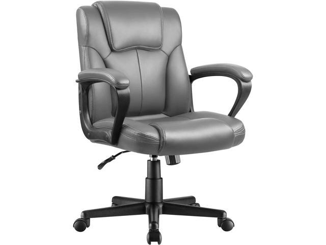 leather padded desk chair