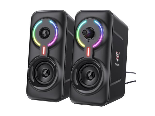 Zhhcyyds L6 Computer Speakers for Desktop, Bluetooth/3.5mm Jack PC Speakers, RGB USB Stereo Monitor Bookshelf Speakers, Powered... 