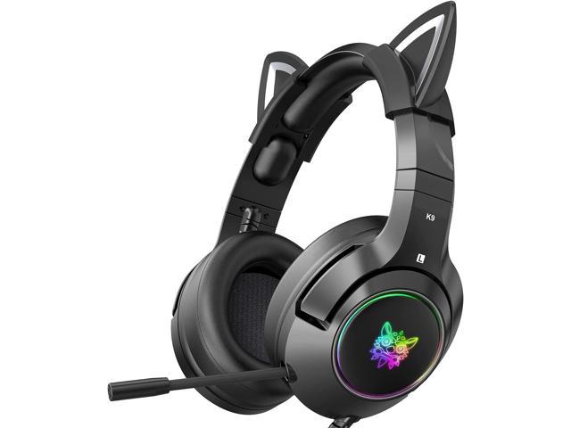 Opstand Peave Middelen Zhhcyyds K9 Gaming Headset with Removable Cat Ears, Compatible with PC PS4  PS5 Xbox One(Adapter Not Included) Mobile Phones, with Surround Sound, RGB  Backlight & Noise Canceling Retractable Microphone - Newegg.com