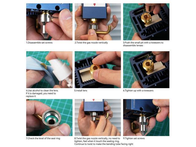 Original SCULPFUN S30 Pro Max Laser Len 6PCS Standard Lens Reinforced  Surface Anti-oil and Anti-smoke High Transparent Easy to Install 