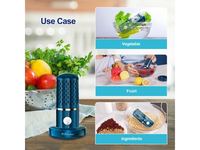 Vegetable Cleaner Device, Calody Fruit and Vegetable Washing Machine with  USB Rechargeable Base OH-ion Purification Technology for Cleaning Vegetable  Fruit - Blue 