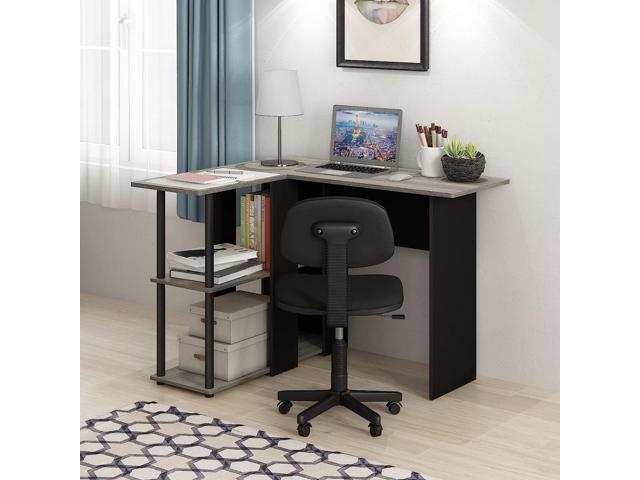 KYNEULIFE Computer Desk with Storage Shelves, 47 inch Home Office