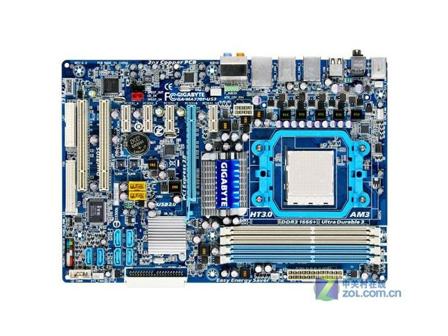 Refurbished: GIGABYTE GA-MA770T-US3 Socket AM3 AMD 770 DDR3 16GB ATX ...
