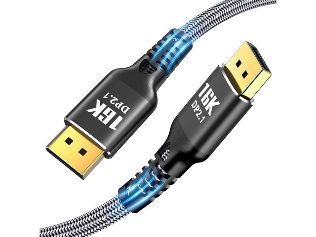 3.3FT DisplayPort Cable 2.1 [VESA Certified] DP2.1 80Gbps Support 16K ...